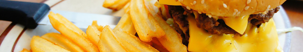 Eating Burger at Colorado Grill restaurant in Fresno, CA.